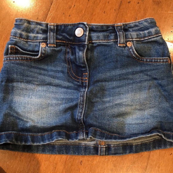 2 denim Mini Boden skirts 3-4yr - Picture 3 of 7